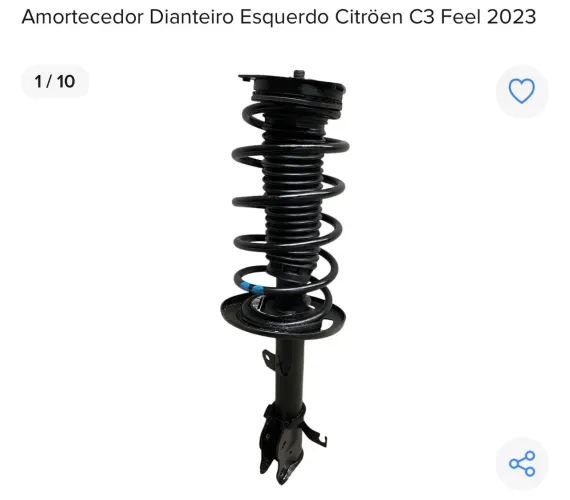 Amortecedor Dianteiro Esquerdo Citroën C3 Feel 2023