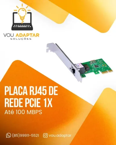 Placa De Rede Pcie x1 Rj45 Gigabit 10/100mbps Pci-express