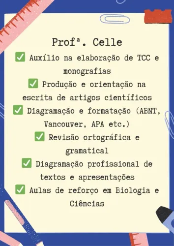 Personal Orientadora de TCC - Auxílio em TCC, Artigos Científicos e Formatação ABNT 