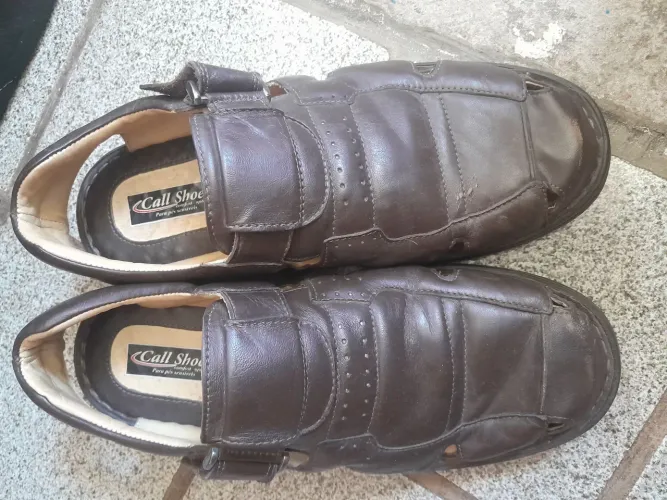 Sapato de couro legítimo 