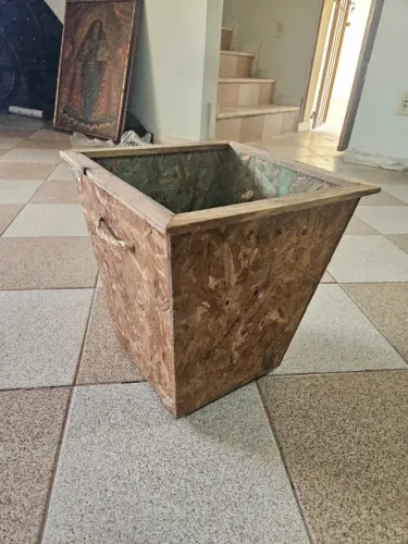 vaso / cachepot de madeira