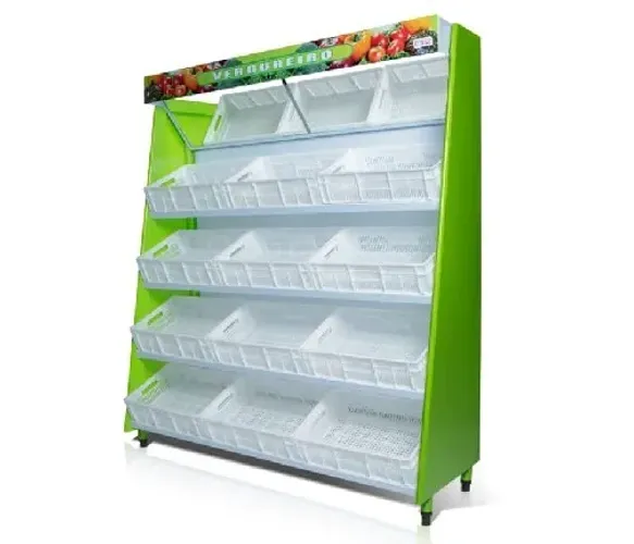 EXPOSITOR FRUTAS E VERDURAS 12 CAIXAS - POLAR - NOVA (SOMOS LOJA)