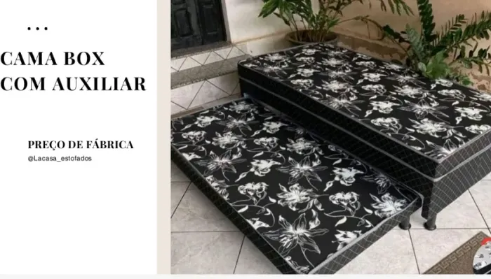 Cama Solteiro com auxiliar