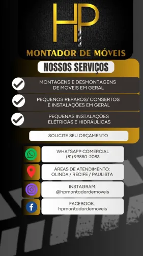 Montador de móveis e instalações em geral.