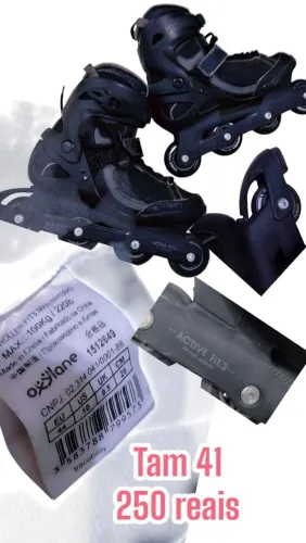 Patins Inline Oxelo 250 reais no dinheiro