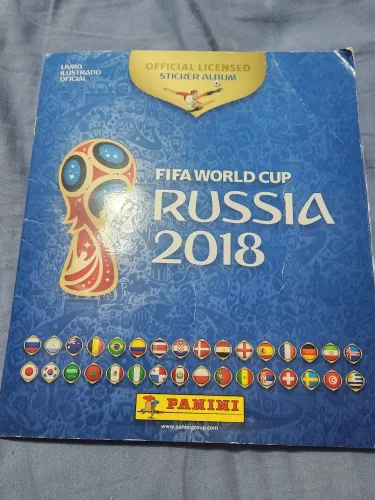 Álbum completo de figurinhas oficial da Copa do Mundo FIFA 2018 Rússia