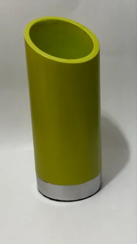 Porta velas verde limão 