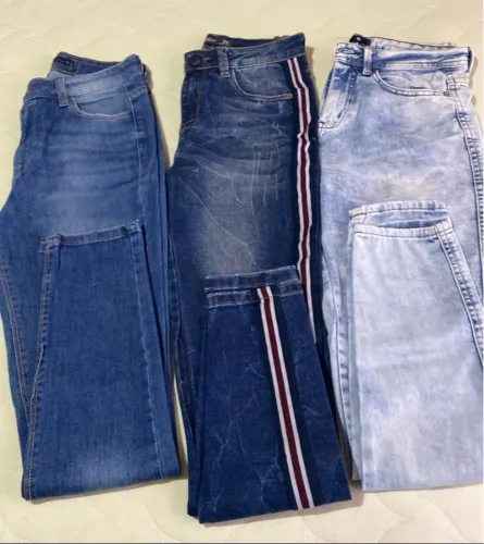 Kit com 3 Calças Jeans Modernas