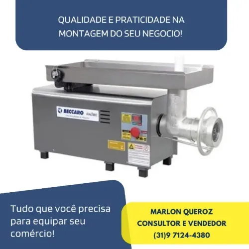 Picador de carne Beccaro boca 22 bivolt novo