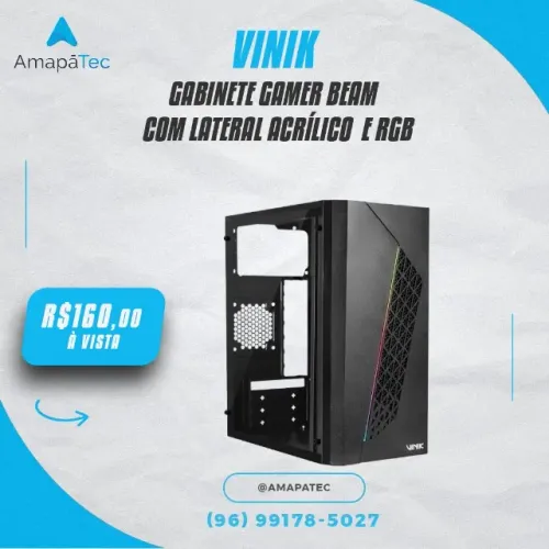 GABINETE GAMER VINIK BEAM