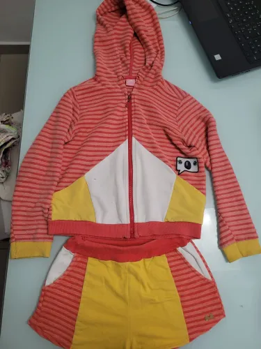 Conjunto Infantil com Capuz Lilica Ripilica -7/8 anos
