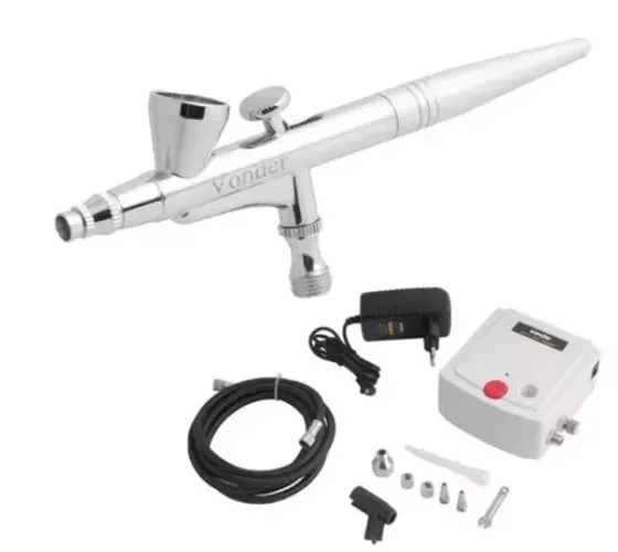 Kit Aerógrafo Com Minicompressor Bivolt Vonder