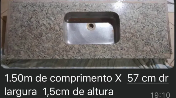 Desapego de bancada em granito - pronta pra usar! OPORTUNIDADE!