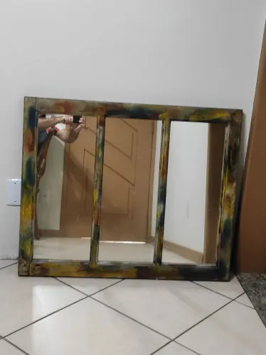 Quadro janela espelhado 