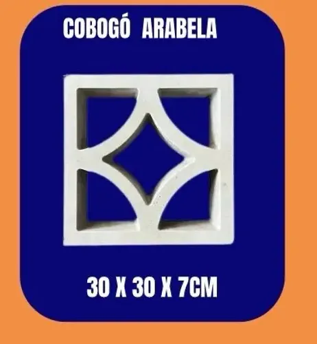 Cobogó arabela 30x30x7