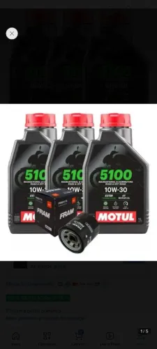 Kit 2 óleo Motul 10w 30+ filtro ( lacrado )