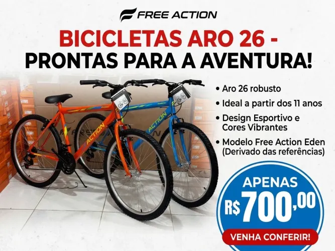 Vendo bicicleta aro 26 nova e lacrada