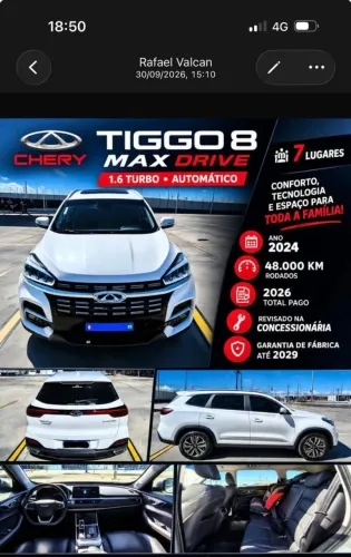 Chery Tiggo 8 MAX Drive 1.6 Turbo Aut. 2024
