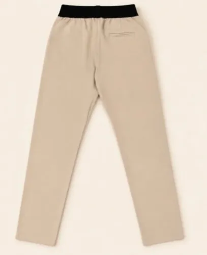 CALÇA SOCIAL BEGE COM PRETO