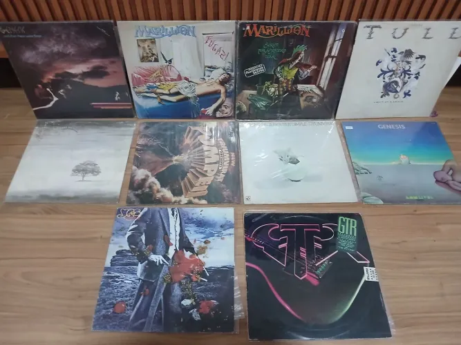 Lote 10 discos rock progressivo - barato pra vender rápido 