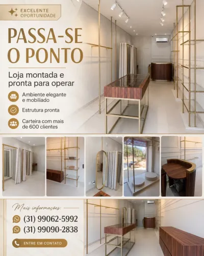 Ponto comercial Loja montada pronta operação
