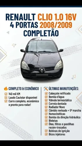 Renault Clio Campus Hi-flex 1.0 16V 5P 2009