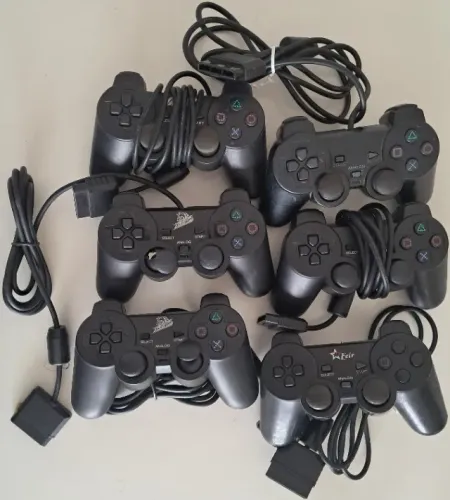 Joystic Controle de Playstation Kit Lote com 6 - com defeito