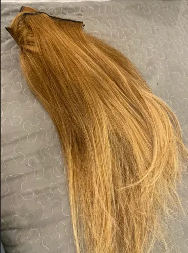 Oportunidade! Cabelo humano loiro 55cm 680,00