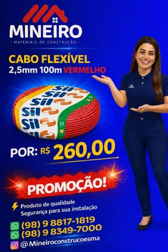 Cabo sil 2,5mm