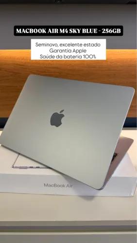 MacBook Air 13" M4 CPU de 10 núcleos, de 256GB, 16GB (Seminovo com Garantia Apple)