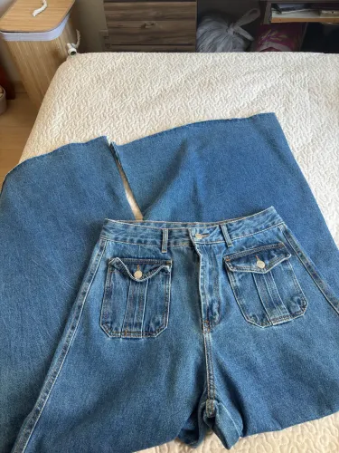 Calça Jeans Farm pantalona