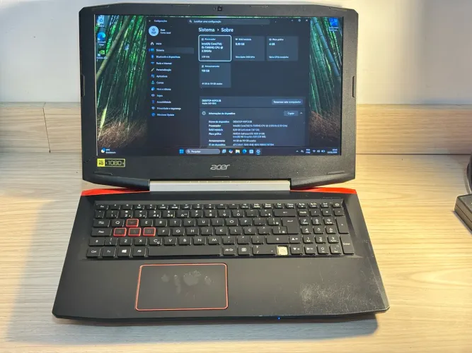 Notebook Gamer Barato Acer VX5 591G i5 7TH GTX 1050 4GB 8GB RAM