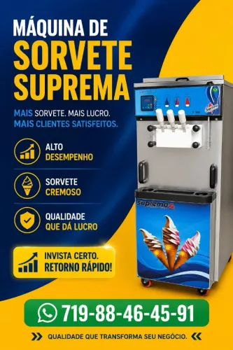 MÁQUINA DE SORVETE CASQUINHA!
