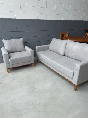 Sofá Living Com 1 Poltrona NOVO