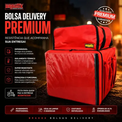 Mochila Térmica Bradox Para Delivery 37L