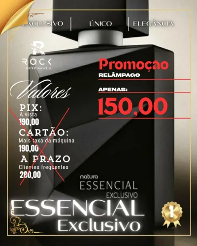 Essencial exclusivo na promoção