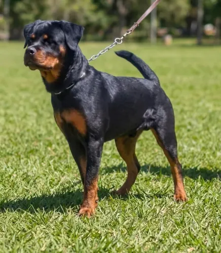 Linda Filhota de Rottweiler com 6 meses ( Super Pedigree)