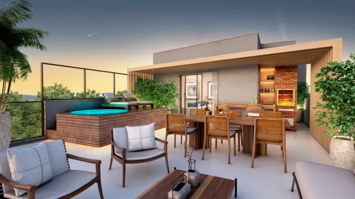 Tijuca| Cobertura Duplex de 2 Quartos c/ 1 Suíte no Condomínio Relier Tijuca com 166m²
