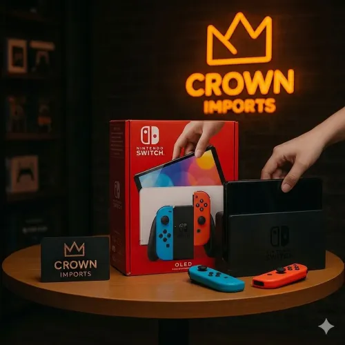 Nintendo Switch OLED Neon 256Gb DESTRAVADO GARANTIA