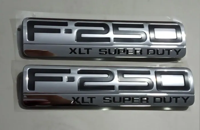 Par emblemas originais F250 XLT Super Duty