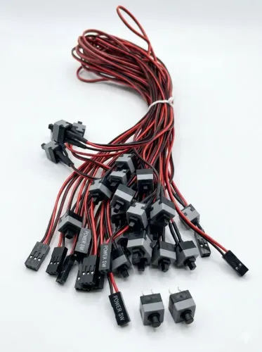 Cabo Botão Power SW / Reset SW para Gabinete PC - Alta Qualidade - 50cm