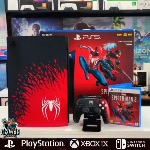 Ps5 Edição Especial Spider Man 2 Na Caixa Completo Com Garantia de Loja