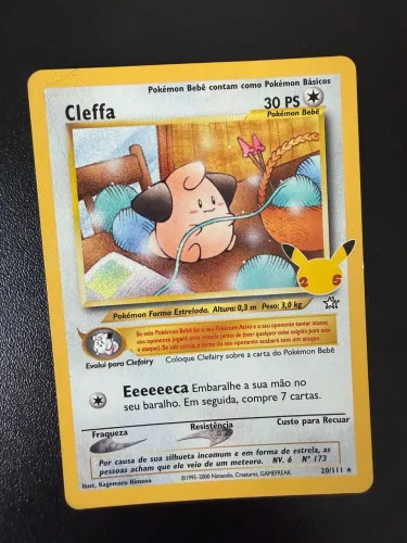 Carta Pokémon Cleffa 25 anos 