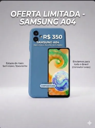 Vende-se Samsung A04e perfeito 350$