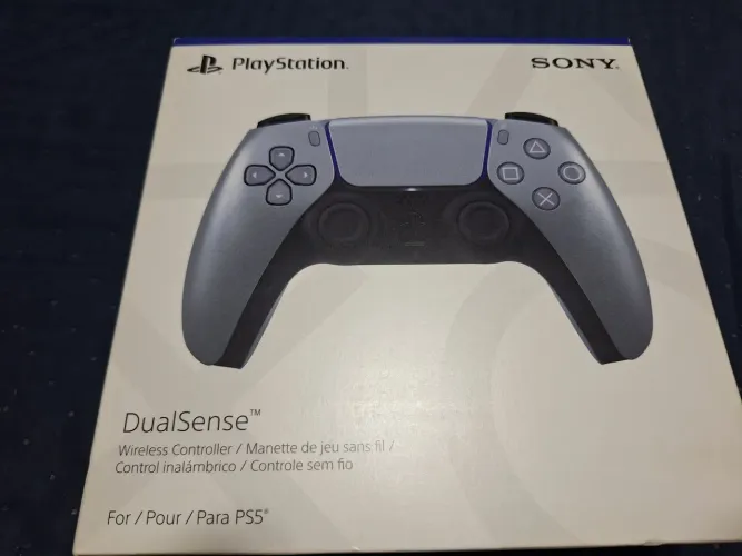 Controle ps5 prata