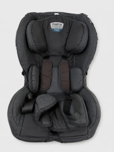Cadeira Auto Burigotto Matrix Evolution 0 a 25 kg, reclinável cinza
