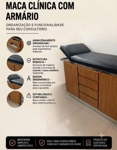 Maca Clínica com Armário