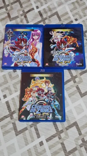 Bluray Os Cavaleiros do Zodíaco Ômega box Volumes 1 a 3