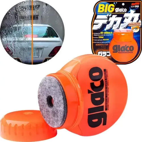 Glaco Big Cristalizador Repelente Água Vidros 120ml Soft99