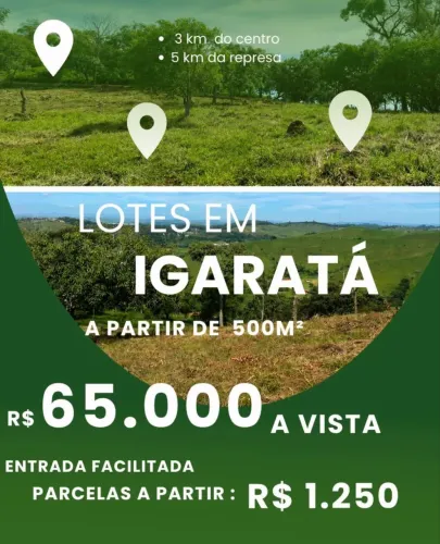 Vendo Terreno em Igaratá SP - Direto com Proprietário